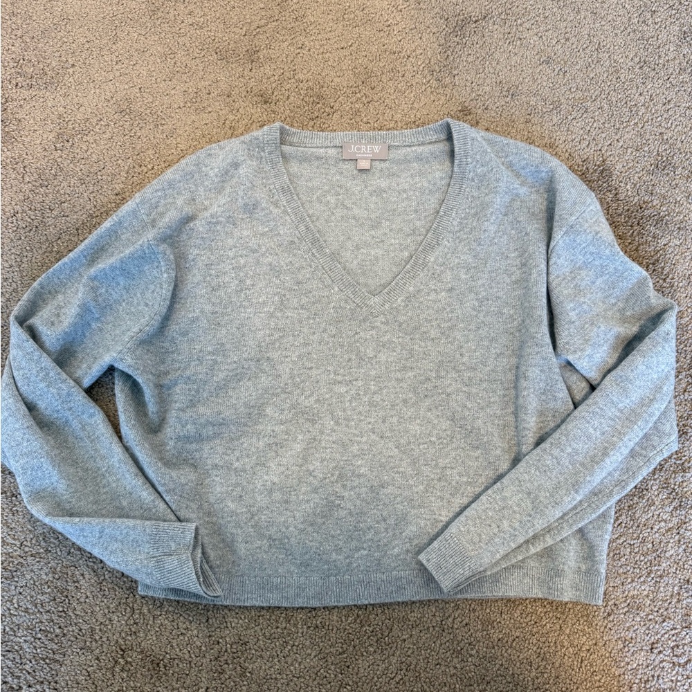 J crew cropped cashmere sweater